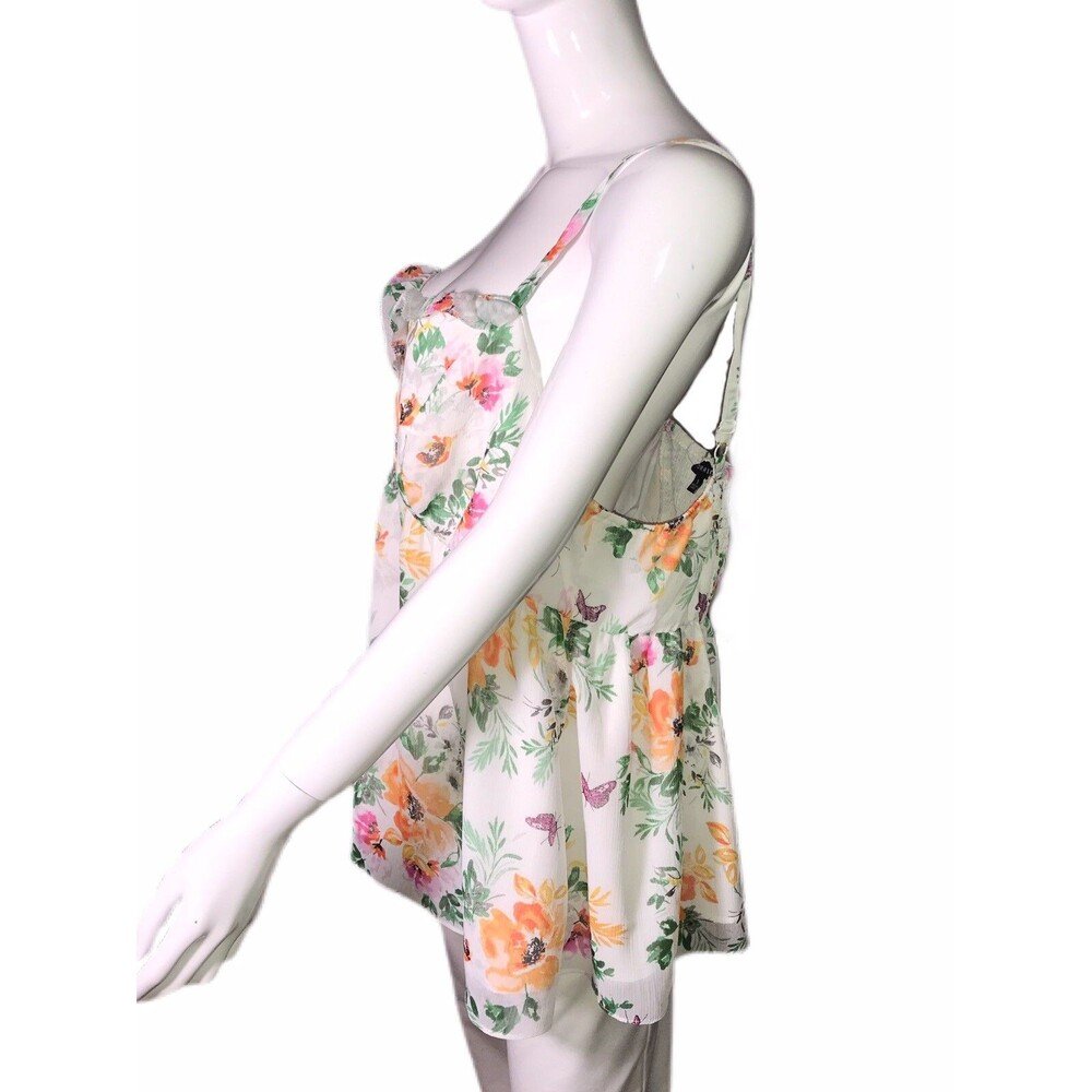 Torrid size 1 (1X-14/16) ❤NEW❤ Floral Chiffon Cami Babydoll Women's Blouse - Picture 3 of 11